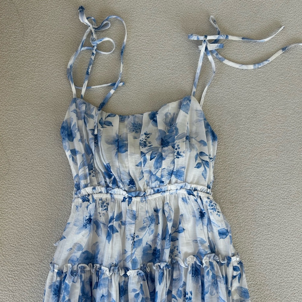 Floral Blue Mini Dress from Hawaii Boutique